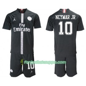 Jalkapallo Peliasut Paris Saint Germain Neymar Jr 10 Jodan Musta Lasten Kolmas Pelipaita 2018-2019 Lyhythihainen